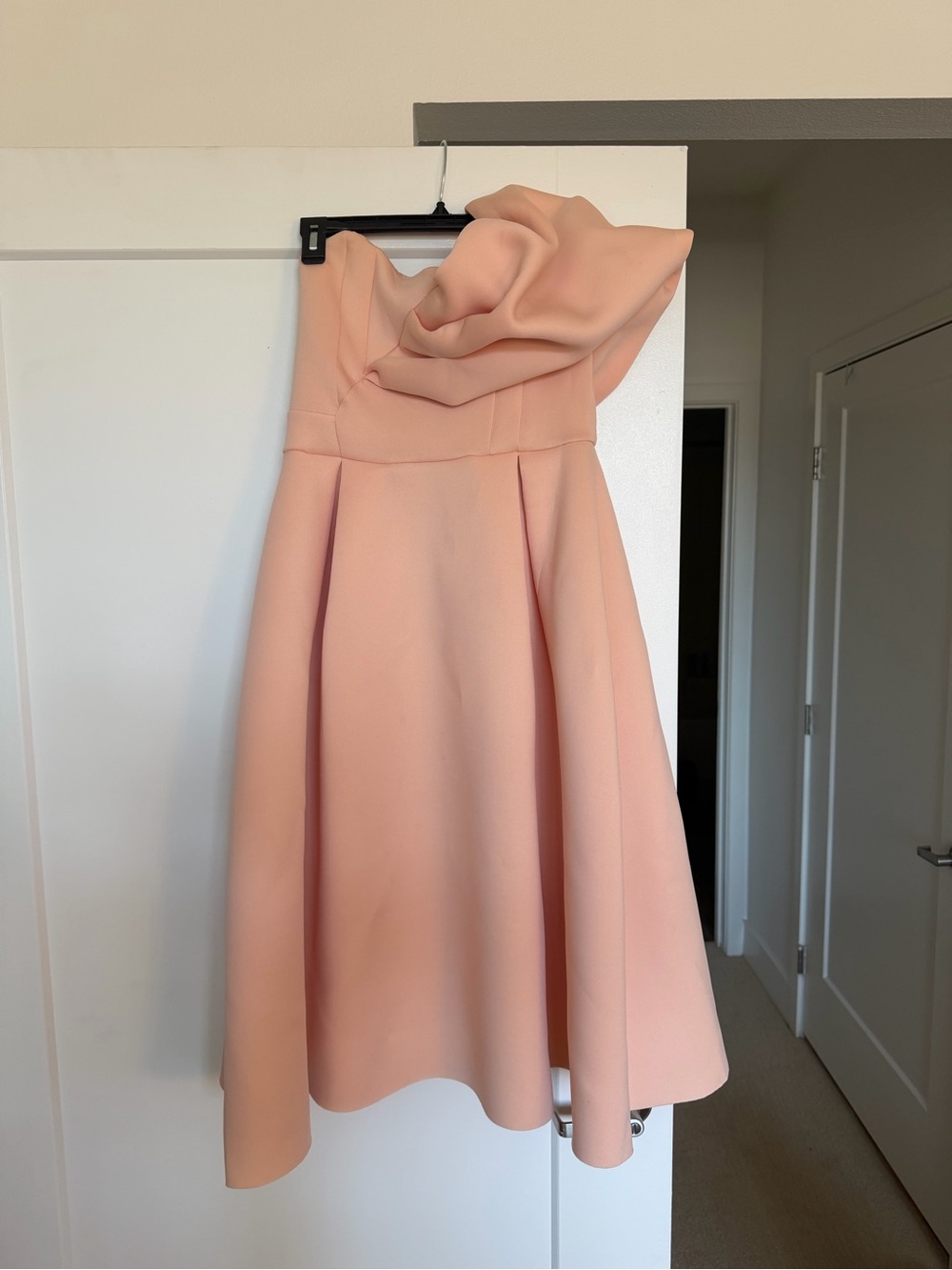ASOS One-Shoulder Peach A-Line Dress